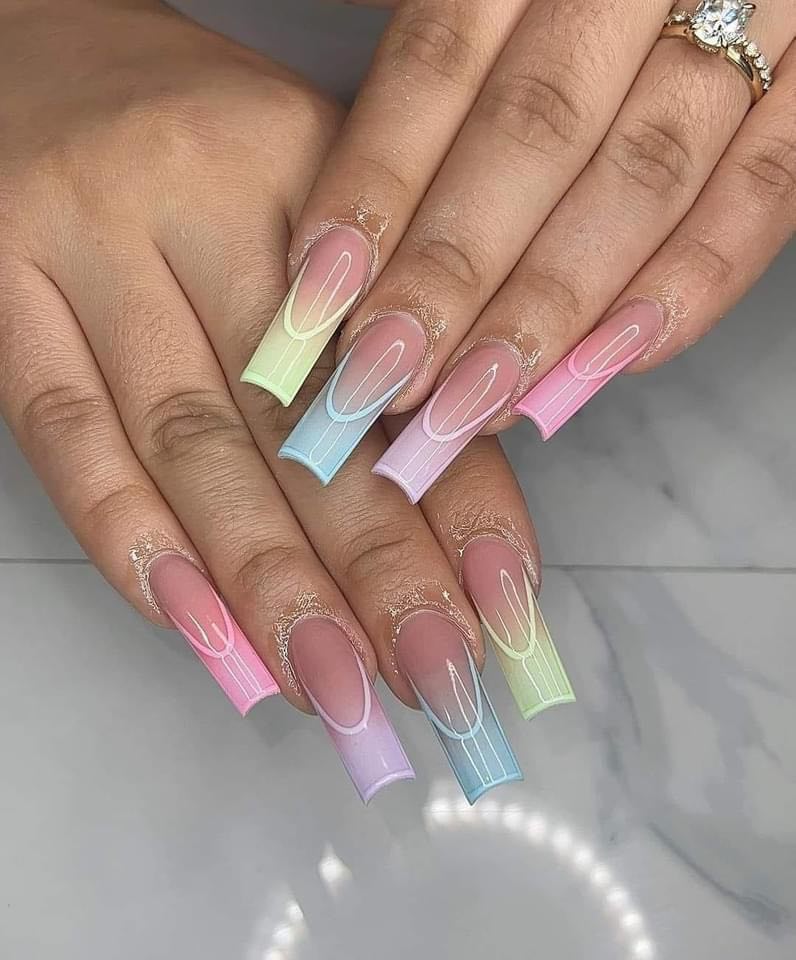 Chic Ombre Nails design by Xtreme